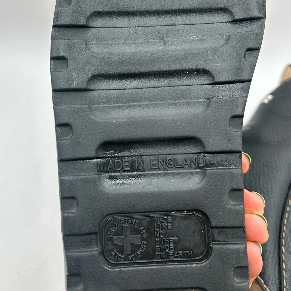 RARE vintage Dr Marten Star Cut Out Studded Slides Made In England Dunnet Sandal - Picture 16 of 17